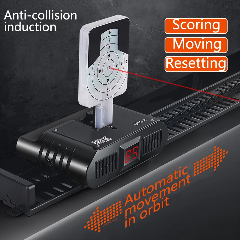 2024 New upgrade Full automatic multi-function voice music automatic scorer automatic reset laser target Toy gun shoot targe