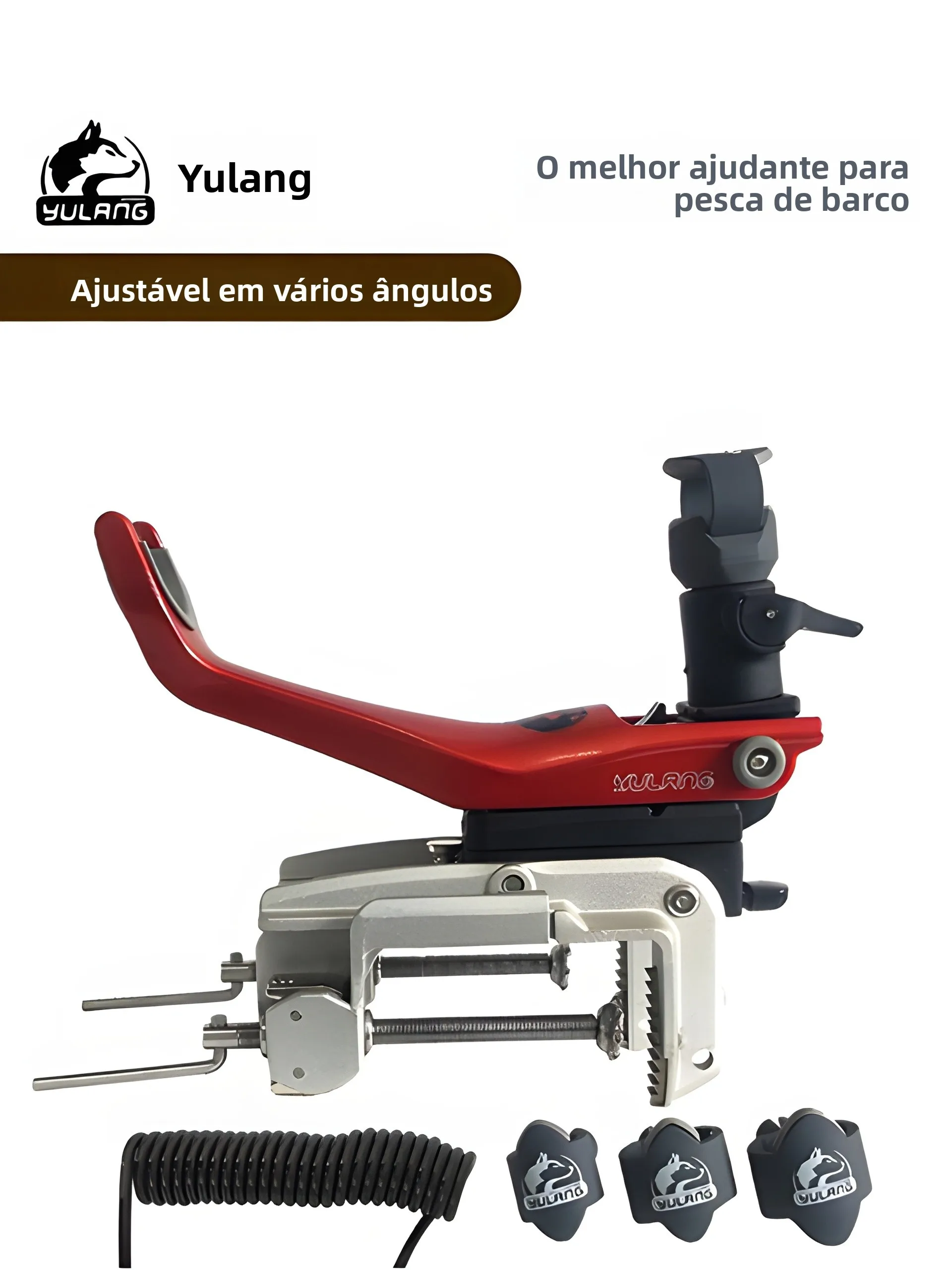 安定性のある軽量アルミ合金製釣り竿スタンド、ドロップロープ付き深海電動ワインダープラットフォーム釣り具