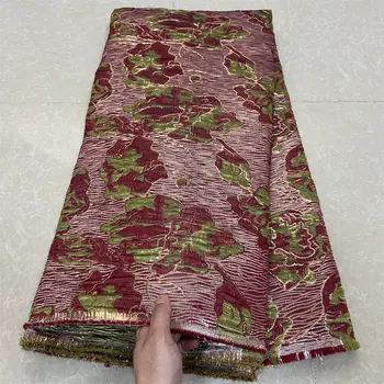 2025 Premiun Africká nigerijská tylová krajková látka Organza Výšivka Guipure Brokát Žakárové svatební šaty Společenské šaty 5 yardů 10 nejlepší prodej tradiční nigerijská svatební látka - №6