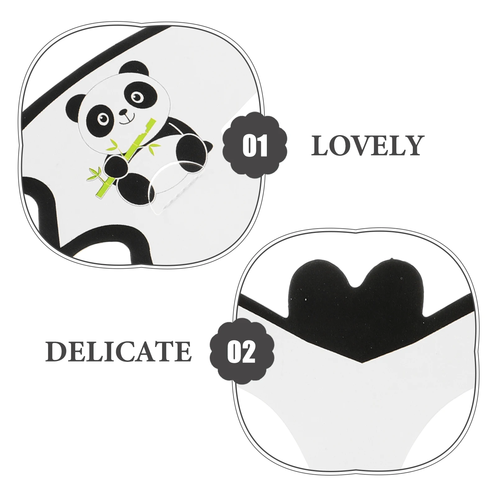 

20 Pcs Panda Mask Animal Props Cosplay Supply Paper Cute Masks Child Cartoon Masquerade
