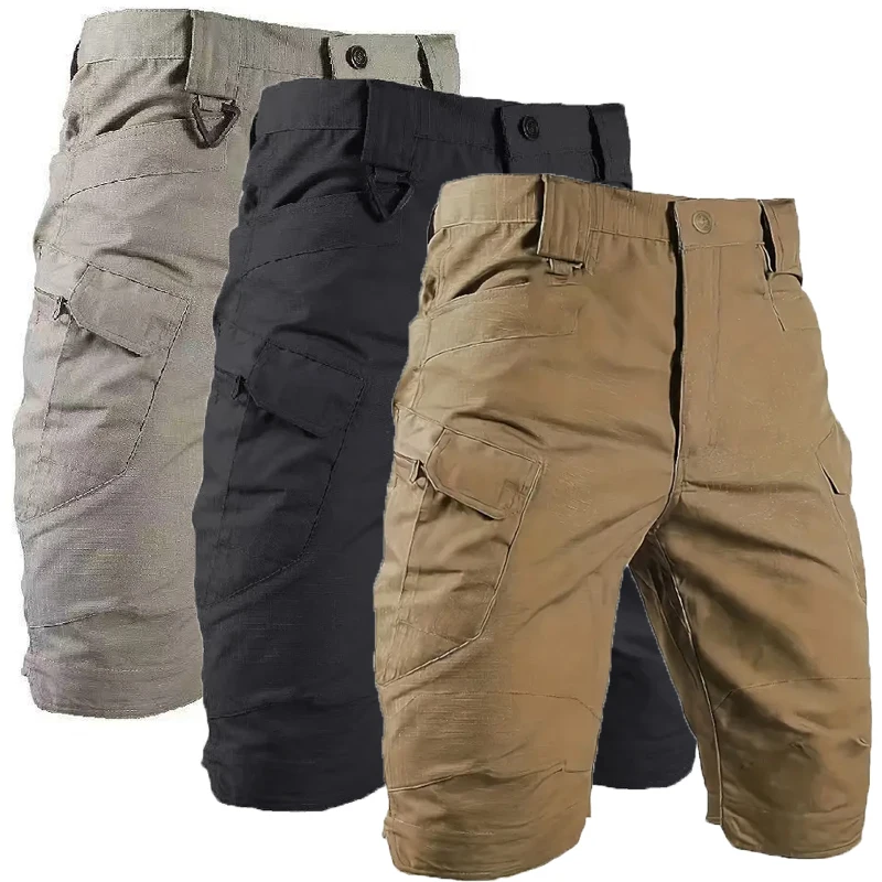 Męskie letnie spodenki taktyczne Outdoor City Cargo wodoodporne spodenki bojowe Trekking Camping piesze wycieczki wspinaczka ponadgabarytowe sporty