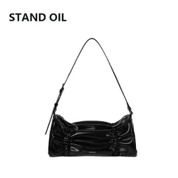 STAND OIL Korean niche pleated bag single shoulder hand-held women's bag new product