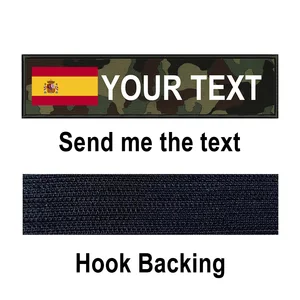 رقعة علم إسبانيا المخصصة لحقيبة الظهر العسكرية ، والبقع التكتيكية ، والاسم المخصص ، والمشارب ، وملصقات الشارة ، وشارة شيفرون ، وخطاف الحلقة أعلى 10 أعلام أعلام مبيعات حقيبة الظهر - No3