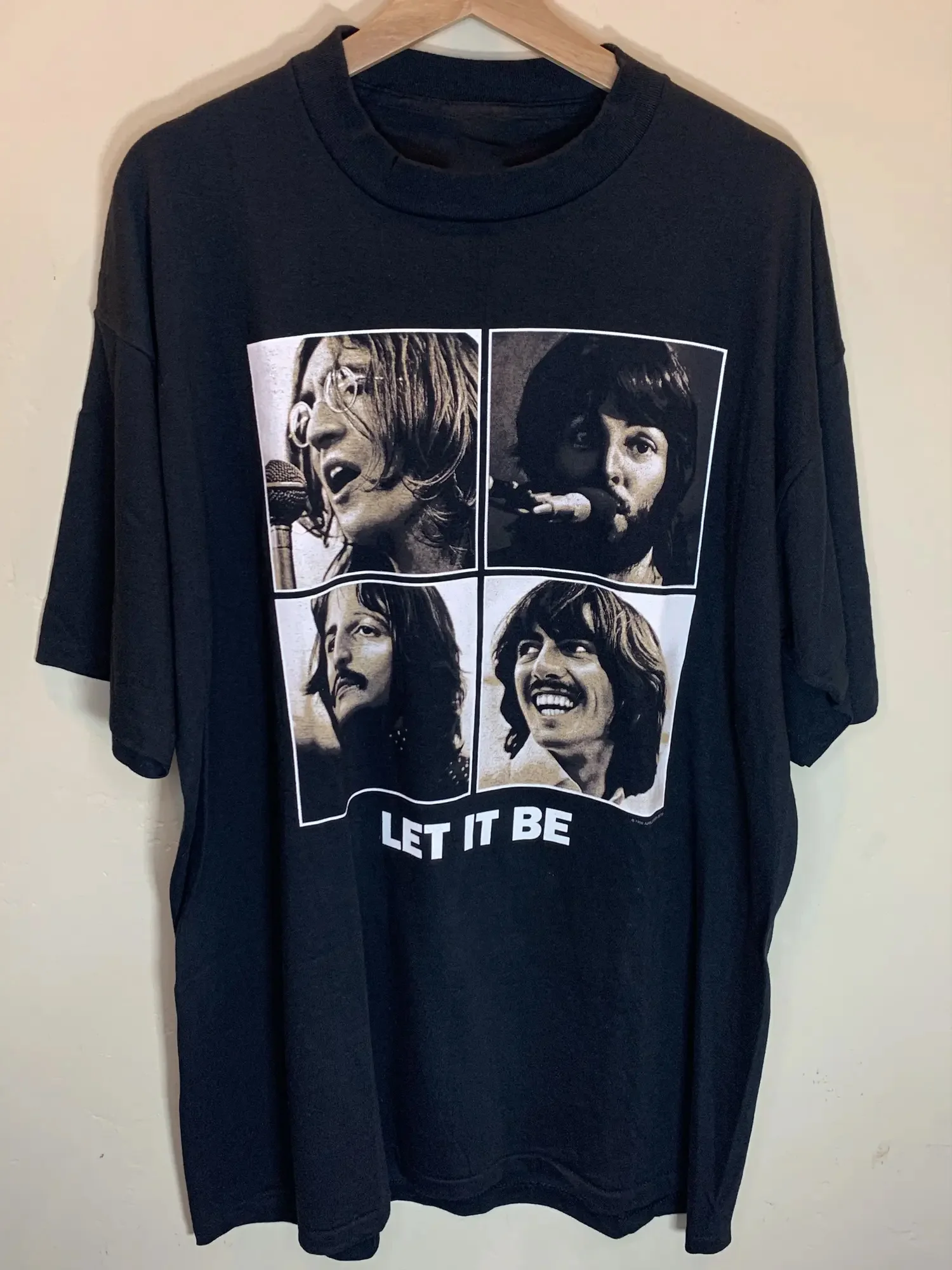 Vintage The Beatles 90s “A Hard Days Night” Cover Album Printed T-Shirt Unisex Short-sleevedstreet Y2K Casual Fashion Clothing