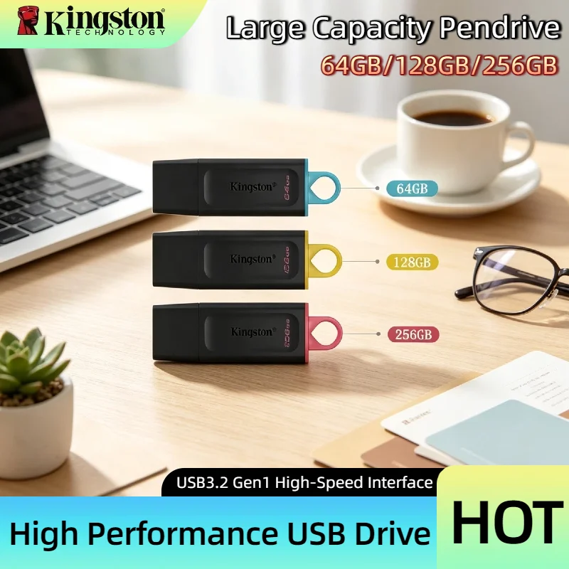 Kingston DTX Mini Key USB 3.2 Gen 1 Flash Drive 32GB 64GB 128GB 256GB Memory Stick for Laptop PC Computer