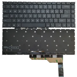 Nuevo teclado para ordenador portátil EE. UU./español para MSI Modern 15 A10M A10RAS A10RBS MS-1551 MS-14C1 MS-14C2 retroiluminación blanca