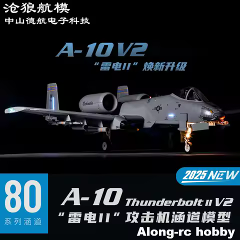 Epo Foam Freewing A-10 V2 Thunderbolt II "Warthog" Super Scale Twin 80mm EDF Jet A10 RC Plane Airplane Gift KIT+S or PNP Gyro