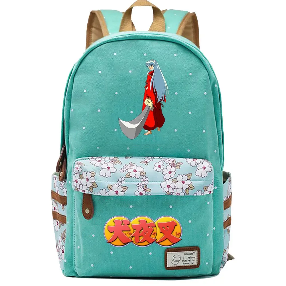 Anime Inuyasha Backpack Schoolbag Travel Notebook Bag Gift for Kids Students