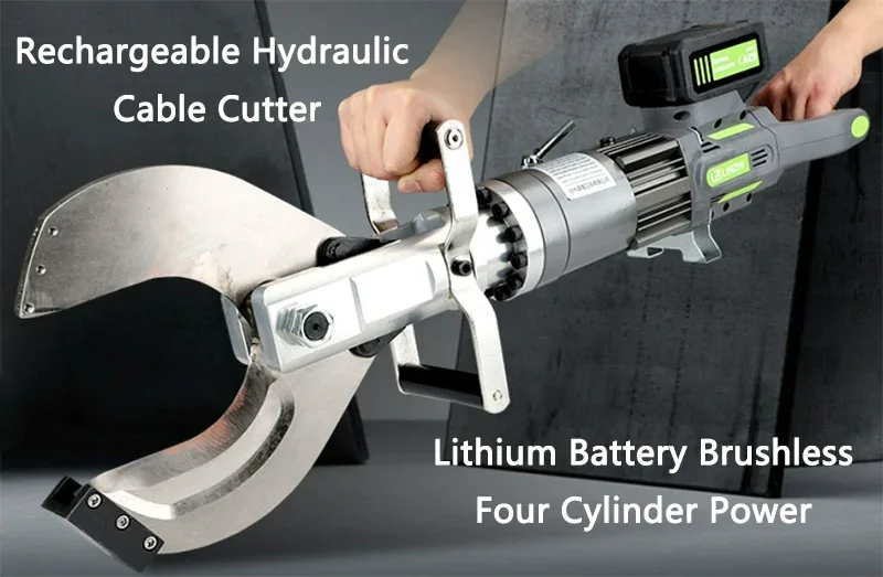 36V Electric Brushless Cable Cutter LZ-105 Copper Aluminum Armored Cable Cutting Machine Hydraulic Cable Shear/Cable Scissors