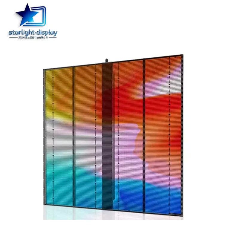 Indoor High Resolution LED Video Wall Advertising Display P3.91 Outdoor Transparent LED Mesh Screen Panel On Window Glass