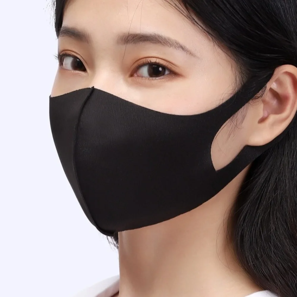 New Breathable Ice Silk Mask Anti-UV Dustproof Riding Face Mask Washable Face Cover Scarf Gift