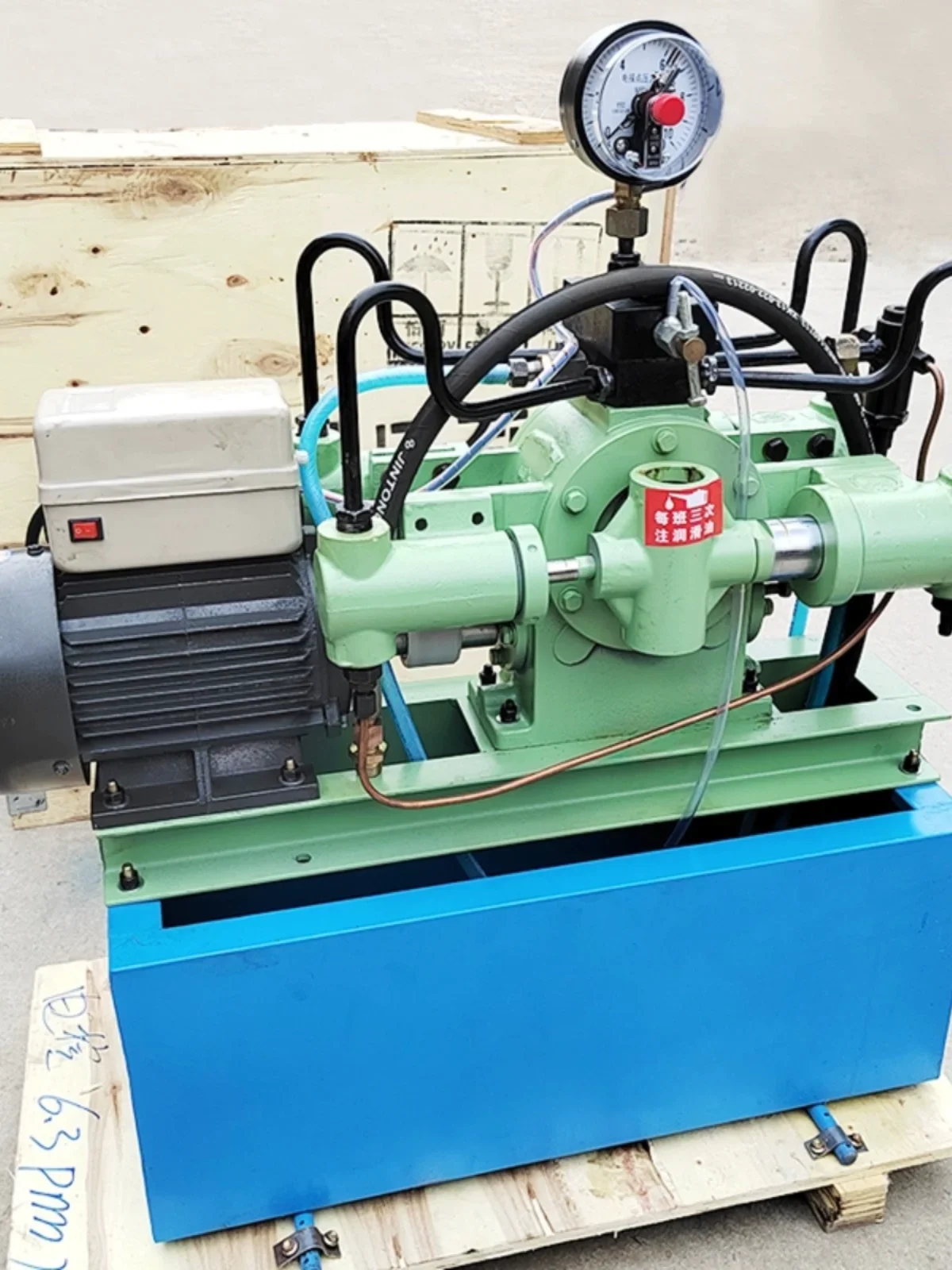 Clearance Electric Hydraulic Test Pump 4dsy Four-Cylinder High-Pressure Water Pipe Tamping Machine Pipe Pressure Measuring Pump