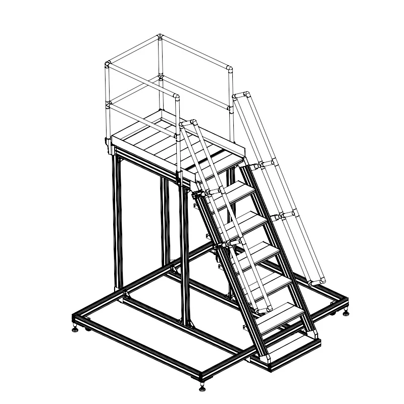 

Профили ступенчатой стойки для лестничного фитинга, кроссовки, сборочные лестницы и модульная промышленная алюминиевая платформа