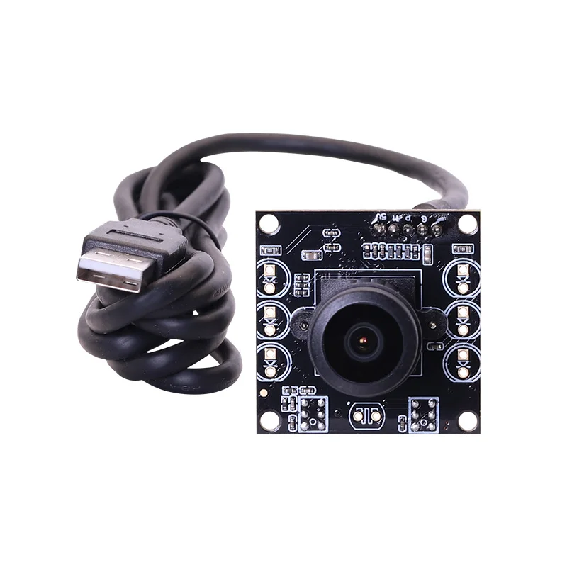 OV9281 720P Industrial Camera Module 1.44mm 180-degree Fisheye Lens 120/210fps Global Shutter Plug Play USB CMOS Sensor M12