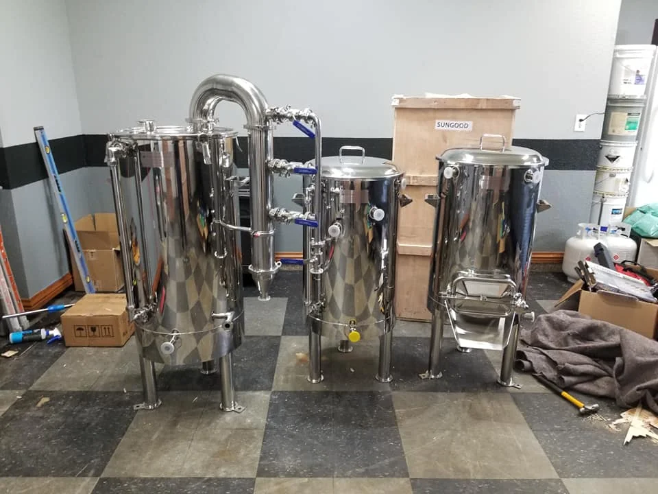 1BBL 2BBL 100L 200L Stainless Steel  Brew Kettle Tank Indoor Steam Condenser For your brewhouse system