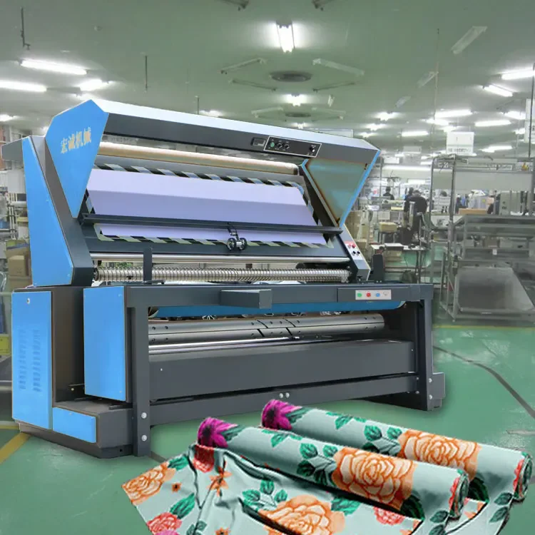 fabric yardage measuring machine rolling inspection table
