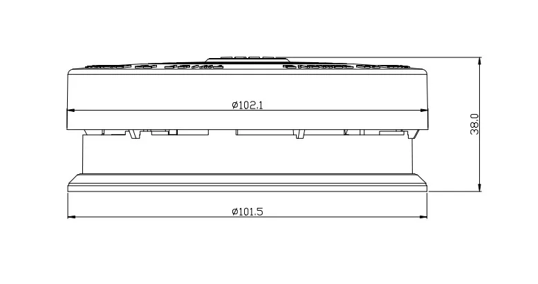Hot Sale Cheap Indoor  Smoke Detector  Fire Alarm with High Visibility LED Display