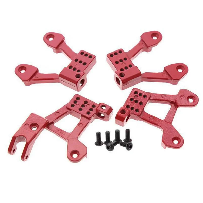 For SCX10 90046 1/10 Simulation Climbing Car Metal Upgrade Fittings Shock-Proof Connecting Seat,Red