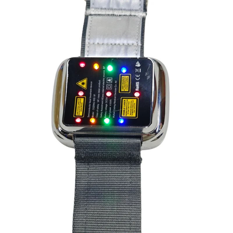 Laser Watch Therapy 650nm Diabetic Watch Semiconductor Laser Treatment for High Blood Pressure Congested Nose Rhinitis