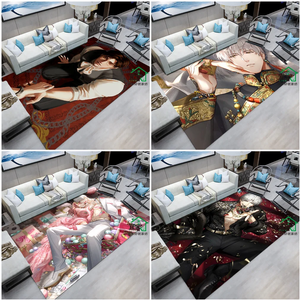 Light and Night Evan Osborn Sariel Charlie Anime Carpet Rug Footcloth Cospaly Cartoon Anti-Slip Doormat Living Room Welcome 