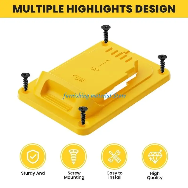 Y5GD 5Pieces Space Saving Plastic Wall Mount Stand For Power Tool Easy Installation
