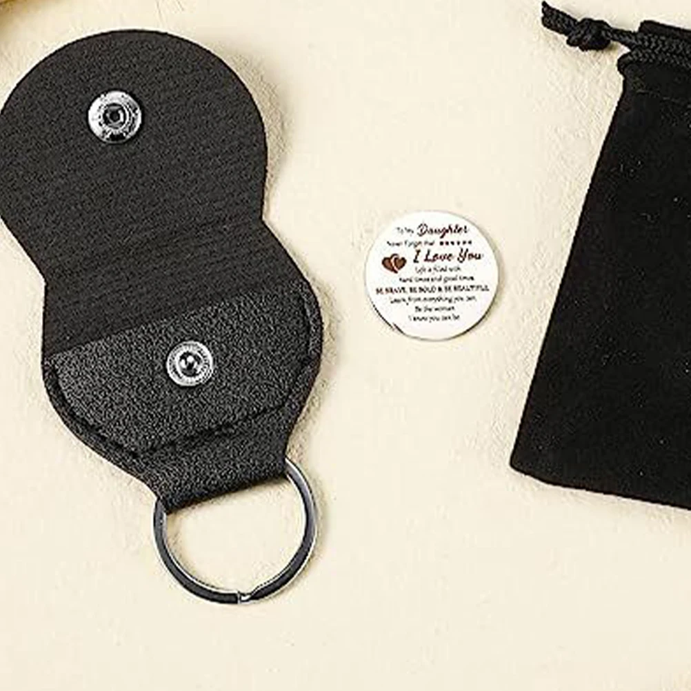 

6 Pcs Guitar Plectrum Holder Pick Case Keychain Picks Holders Keyring with Pouch