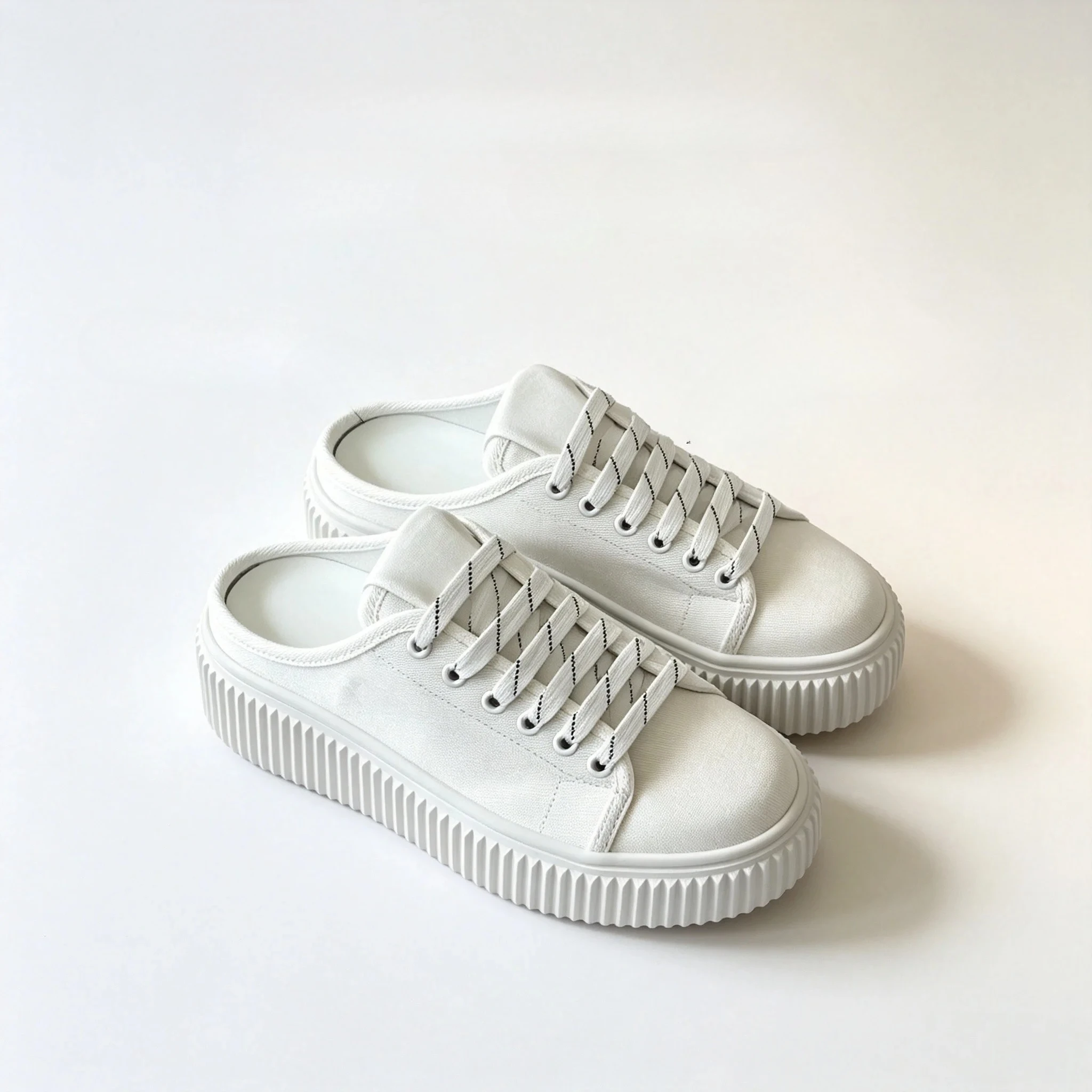 Luxury Women's Casual Shoes, Outdoor Sports Shoes, Thick-Soled Non-Slip Canvas Mules, Gift Style, Brand Discount, M-Home 5XX658