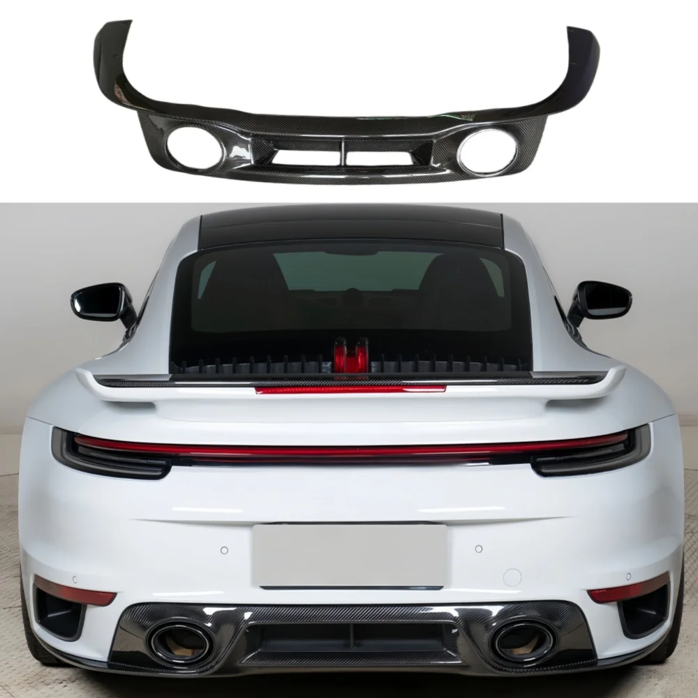 High Quality OEM Style Dry Carbon Fiber Rear Diffuser, Rear Bumper Lip Body Kit Upgrade for Porsche 992 Turbo S