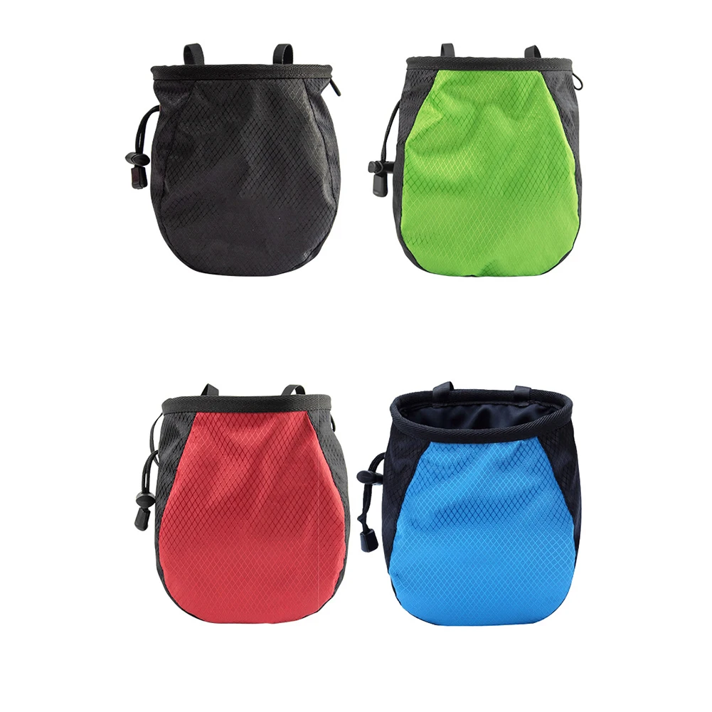 Bolsas de almacenamiento de polvo de magnesio para gimnasio de escalada, cinturón ajustable de 1,2 m, bolsa de tiza para exteriores de gran capacidad