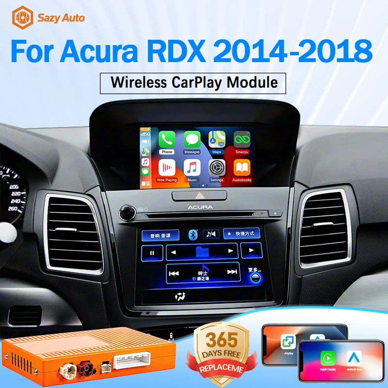

Wireless Apple CarPlay Android Auto Decoder Box For Acura YD3 RDX 2014-2018 Support Mirroring Mirror Link AirPlay Navigation