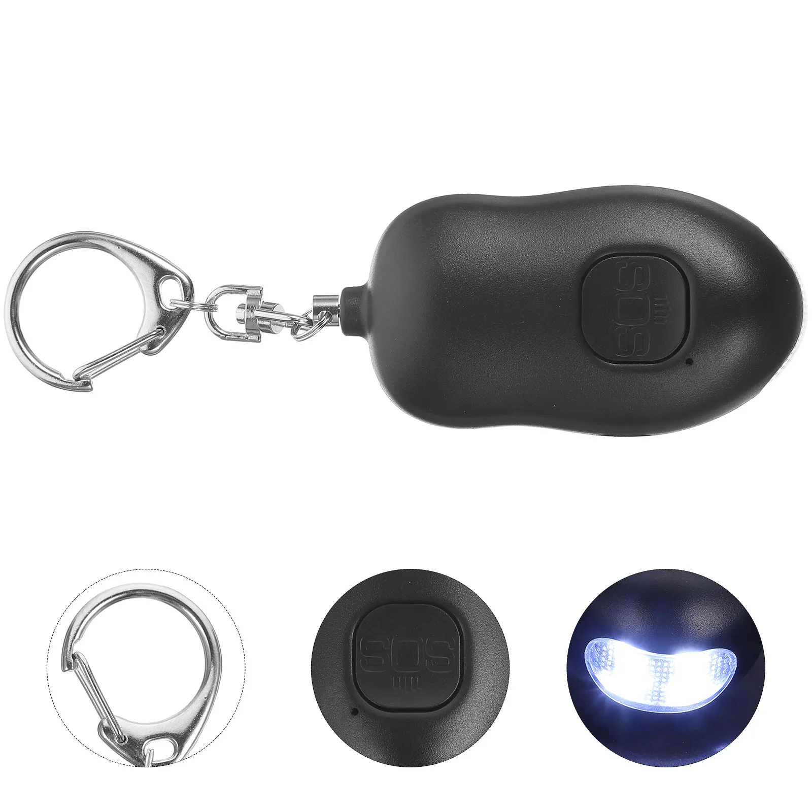 1Pcs Personal Safety Alarm Anti-Wolf Flashlight Emergency Security Alarm Portable Device for Women Outdoor Joggers