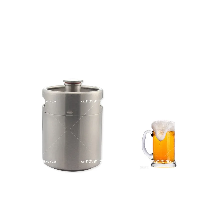 304 Stainless Steel Beer Kegs Coffee Root Beer Dispenser Brewery Filling Bar Homebrew Party 2/3.6/5L Optional with CO2 Tap