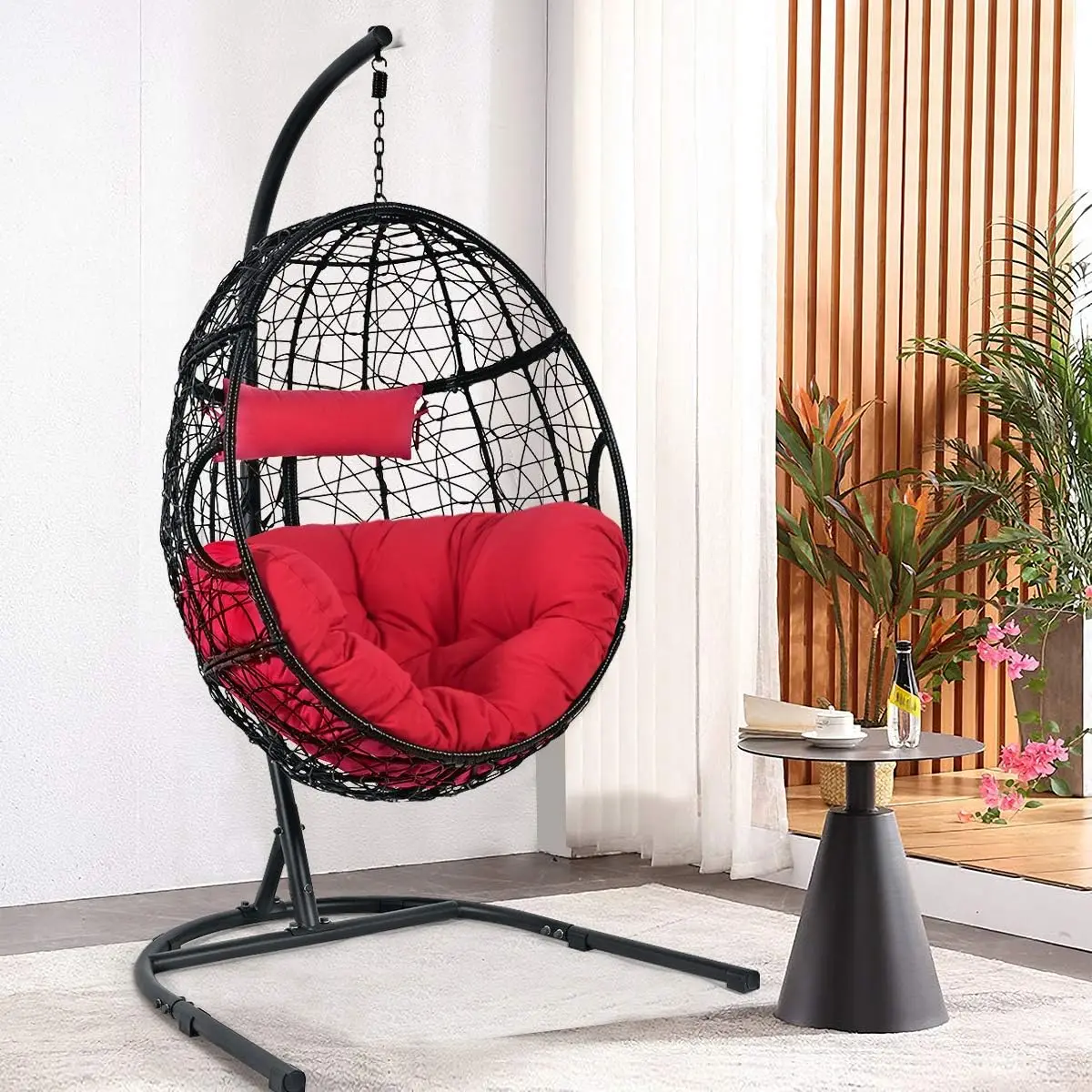 

！@Dwoo Outdoor Leisure Swing Chair Indoor Bedroom Heavy Duty Steel Furniture Multifunctional Hanging Egg Chair
