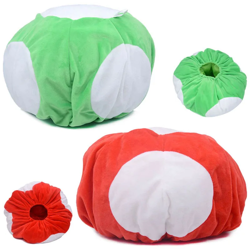 Kawaii Toad Cosplay Kids Fashion Hat Red Green Mushroom Cap Headwear Game Roleplay Boys Girls Decoration Halloween Party Gift