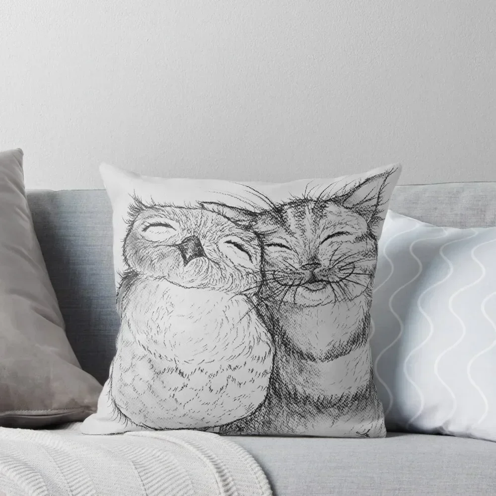 

The Owl and the Pussycat Throw Pillow anime girl Decorative Cushion Cover Pillowcase Cushion pillow
