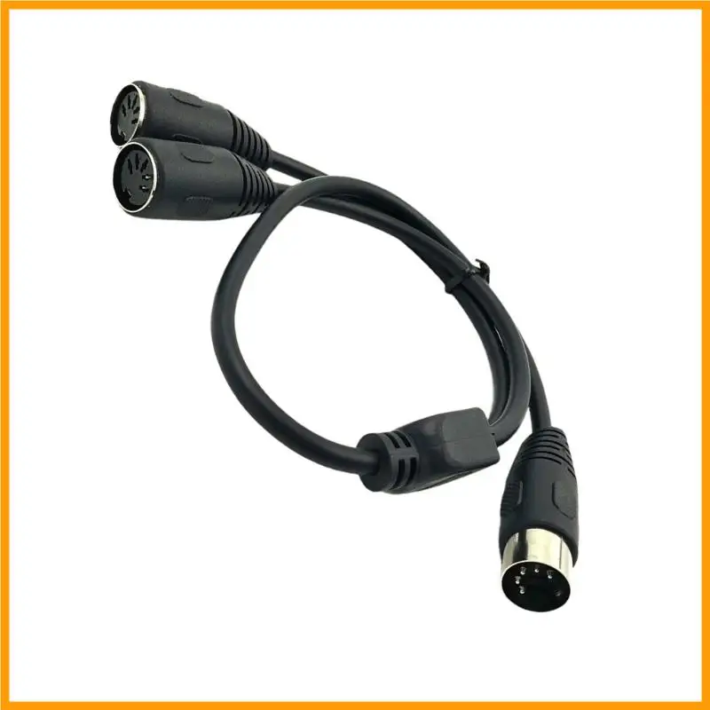 P82A DIN 5Pin Splitter Y Adapter 5 Pin Male to Double DIN 5Pin Female Extension Sound Keyboard Synthesizer Electric Drum