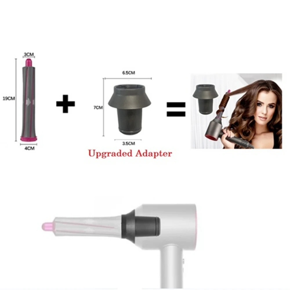 Long Curl Barrels Replacement Parts Airwrap Hair Curler Nozzle Anti Flying Nozzle HS01 HS05 Curling Iron Hair Accessor