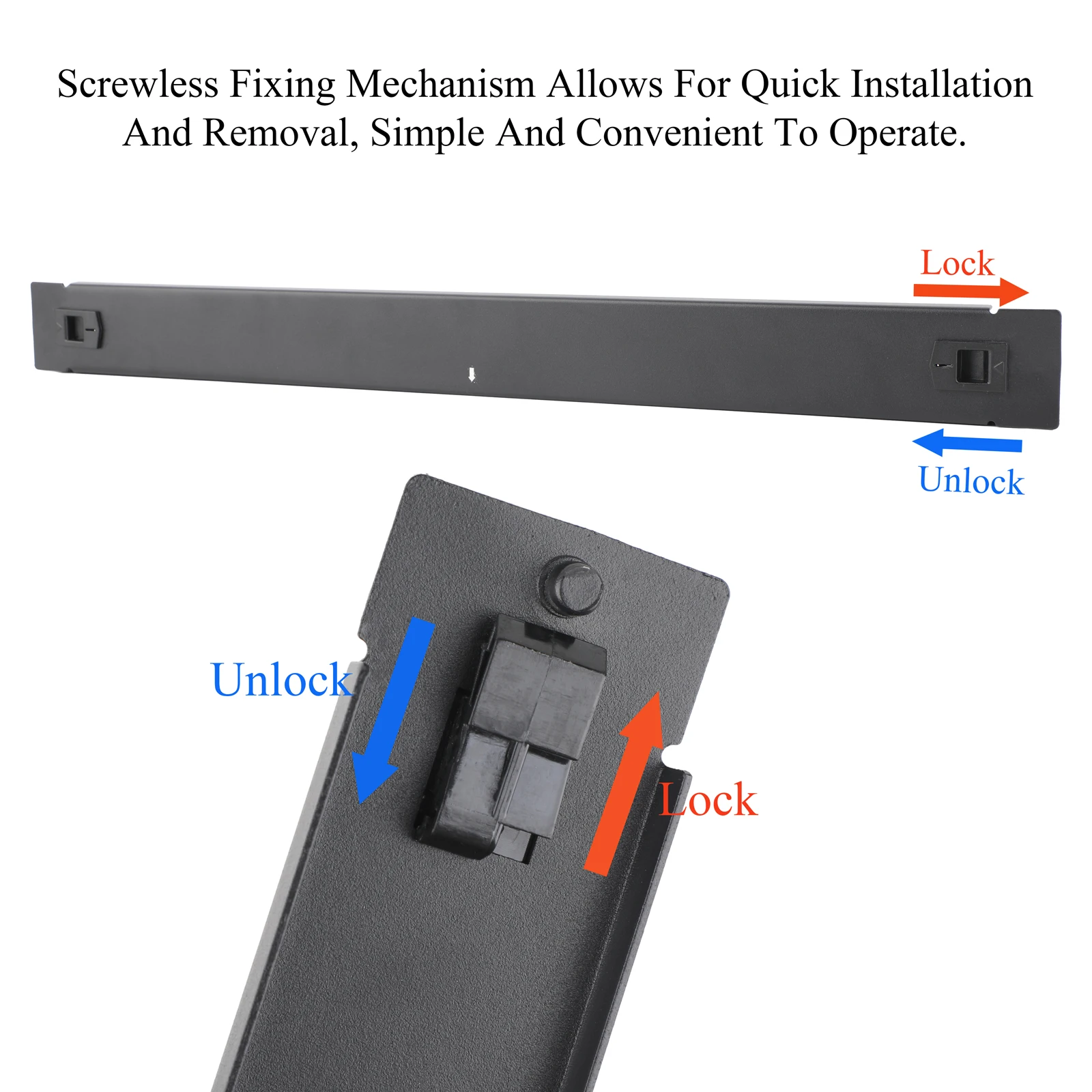 1/2Pcs 1U Rack Mount Blanking Plate Rack Network Brush Panel  Cable Management for 19-inch Rack or Cabinet