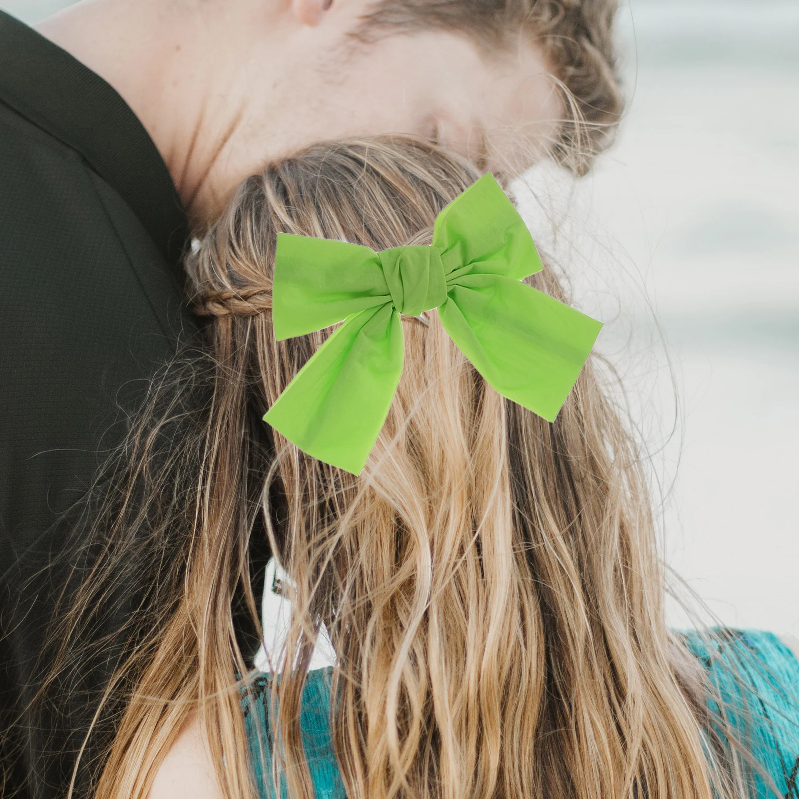 

5 Pcs Bow Hairpin Headbands Set Green Scrunchie Face Wash Hairband Women Girls Skincare Bows Styling Accessories