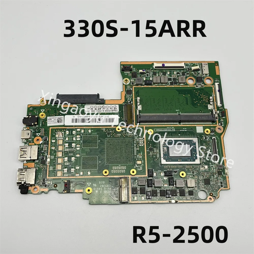 

Original For Lenovo 330S-15ARR Laptop Motherboard With Ryzen R5 2500 CPU + 4G RAM 5B20R27416 100% Perfect Test