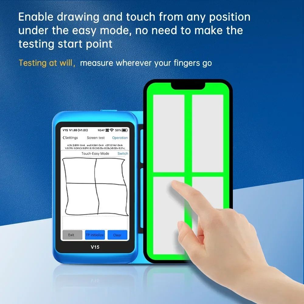 جهاز اختبار الشاشة JC JCID V15PM لهاتف iPhone X XS XR 11 12 13 14 15 16 Pro Max Plus Mini EDP شاشة إصلاح اختبار Funciton