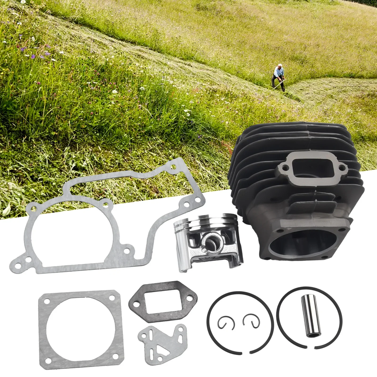 Imagem -03 - Kit de Pistão do Cilindro para Motosserra Stihl 52 mm Parts Juntas de Jardim Head Power Equipment Acessórios para Stihl 038 Ms380 Ms381