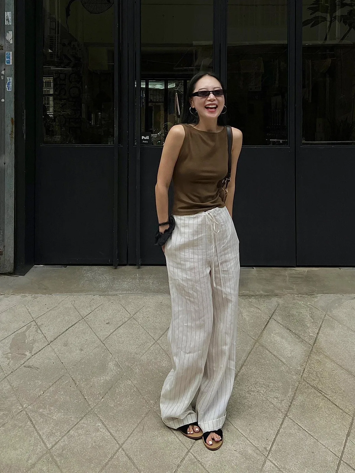 

Женские повседневные брюки DesiGar с белыми полосками, эластичной талией, прямым кроем, модные, стройнящие, универсальные, зимние, для отдыха