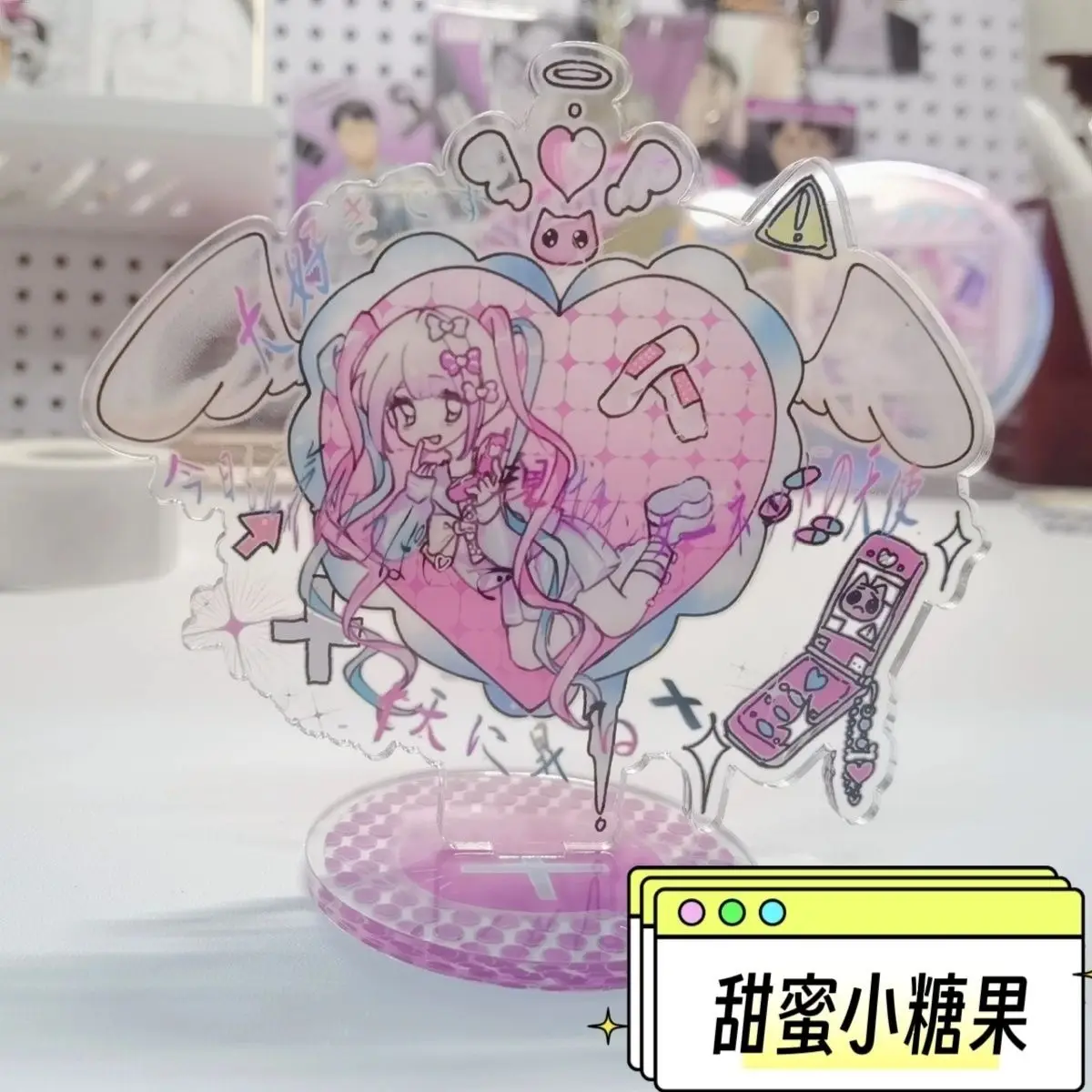 Needy Girl Overdose Acrylic Stand KAngel Figure Display NGO Goods Collection Desk Decoration Kawaii Ornament Accesorios Gift