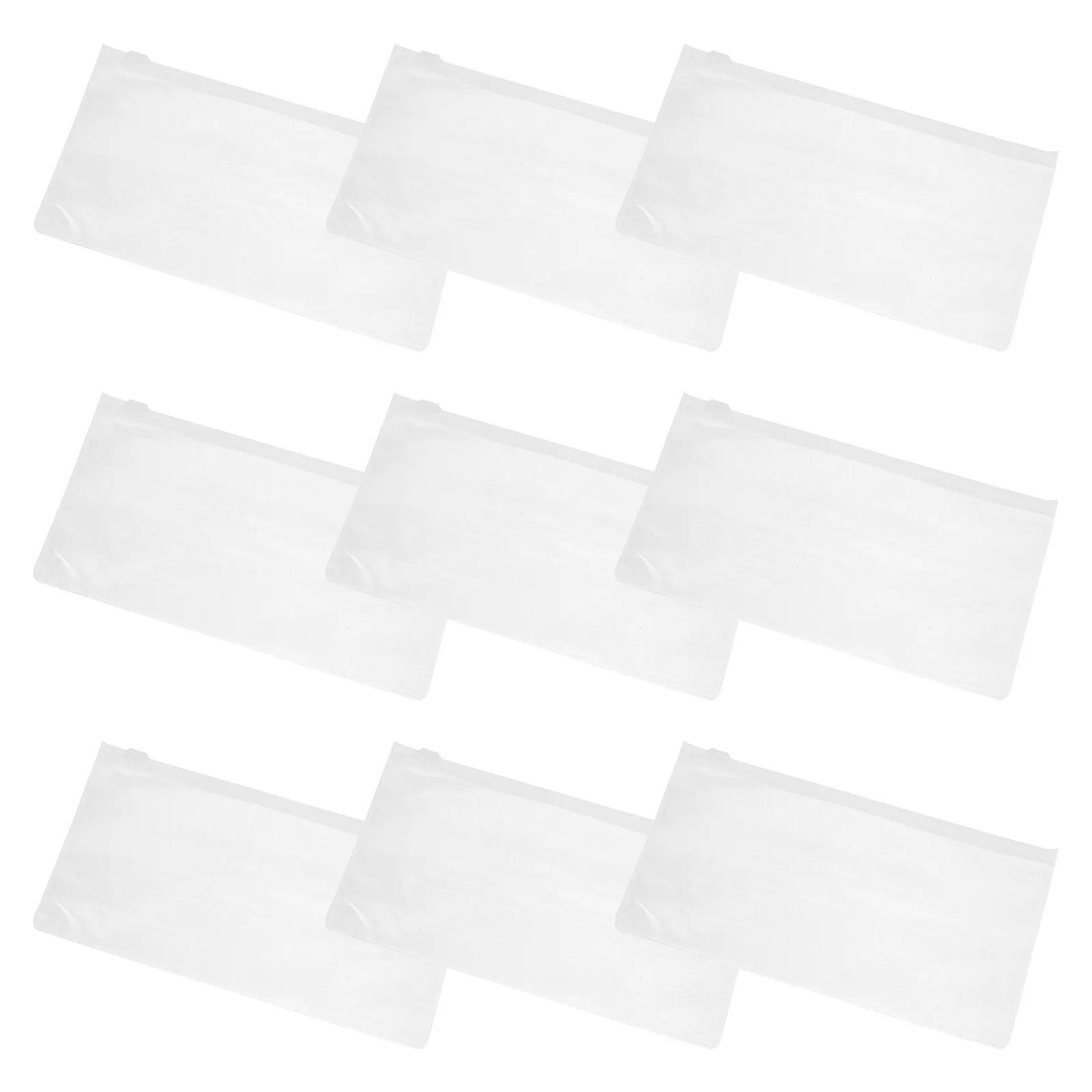 10 Pcs Pen Transparent Pencil Bag Case Zipper Lock Pouches Small Bags with Plastic Envelopes