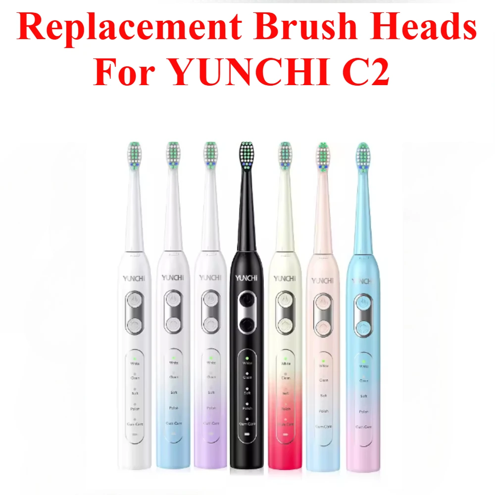 8 Pcs Replacement Brush Heads For YUNCHI C2 and Seago FW-D1/FW-D3/FW-D7  ATMOKO HP126A  Dnsly TB5 Electric Toothbrush Head
