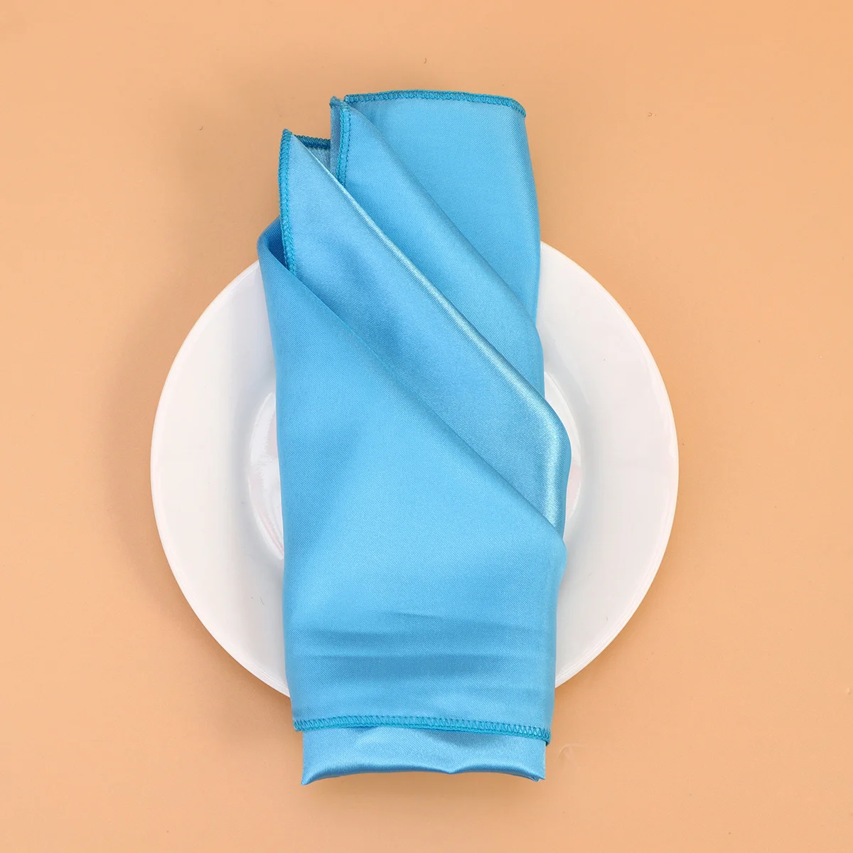 

6Pcs 40x40cm Solid Color Napkin Cloth Square Placemat Machine Washable Tableware Pad for Home Party Hotel Dining