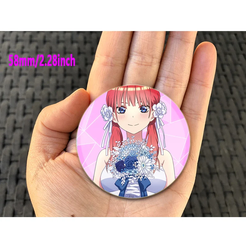 The Quintessential Quintuplets Pin Handmade Brooch for Clothes Cartoon Cosplay Badge Backpack Decoration Jewelry Children\'s Gift