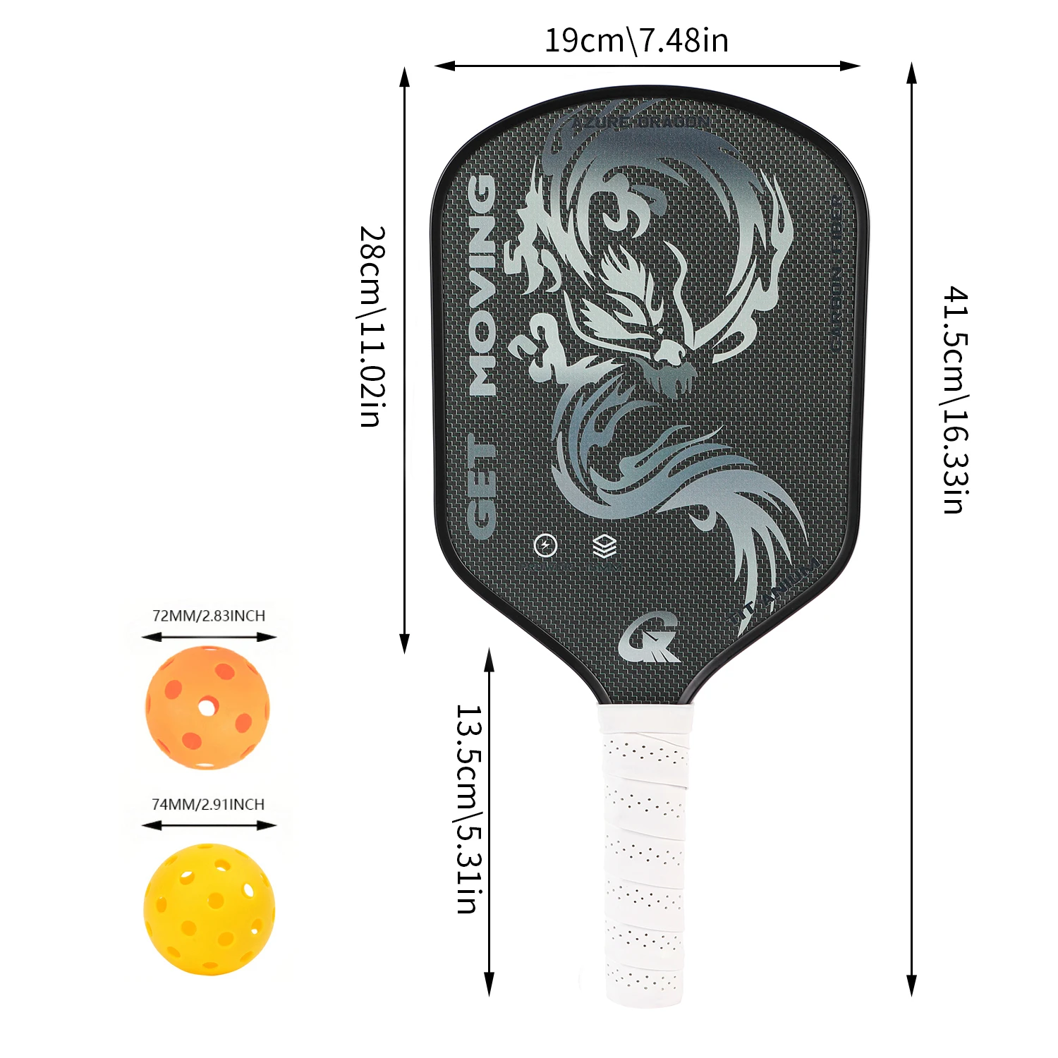 Pickleball Paddle I 16MM Titanium Carbon Fiber Paddle Power & Spin I Lightweight Design for Competitive Players - Image 6
