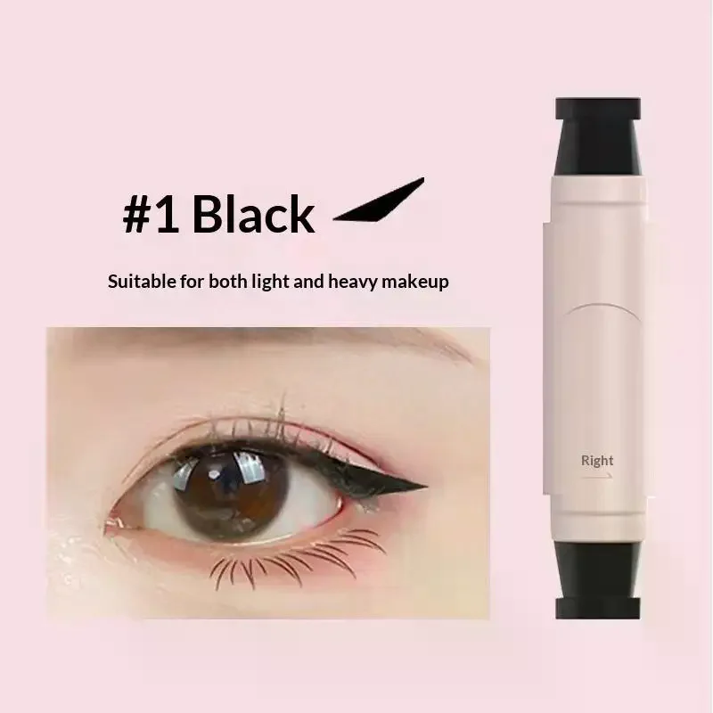 1Pcs Waterproof Fast Drying Durable Super Quick Eyeliner Smooth Easy Color Creating Natural Eye Makeup Stamp Define